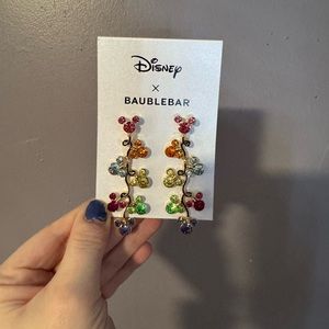 Baublebar Mickey Christmas Lights Earrings 
Never worn